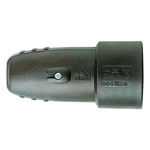 N+L Elektrotechnik - Seitenschutzkontakt-Gummikupplung 16A grau
