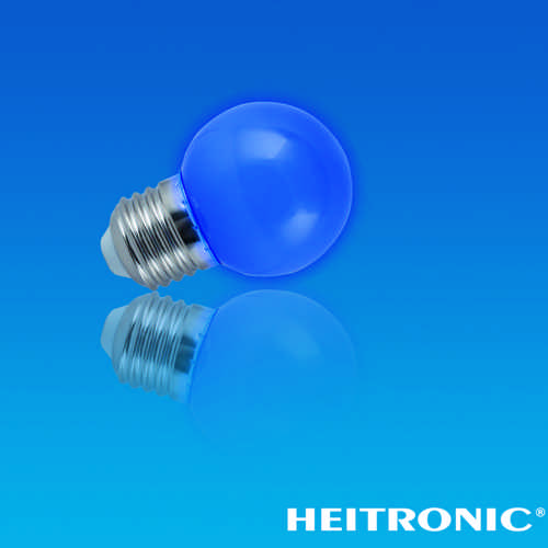 HEITRONIC - LED LEUCHTMITTEL E27 G45 2 Watt BLAU