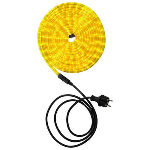 LED Lichtschlauch gelb 6 Meter mit 1,5 Meter Zuleitung und Stecker 144 x LED 8,64 Watt