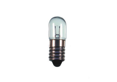S+H Roehrenlampe 10x28mm Sockel E10 60 Volt 5 Watt Longlife