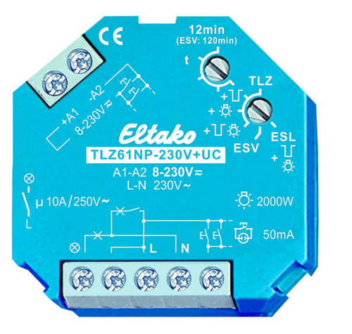 Eltako - TREPPENLICHT-ZEITSCHALTER TLZ61NP-230V+UC