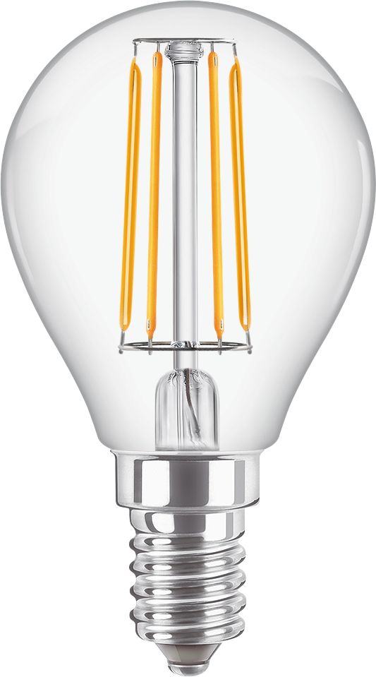 Philips Classic LEDluster Tropfenlampe 4,3 Watt E14 827 2700 Kelvin warmweiss extra P45 klar IP44