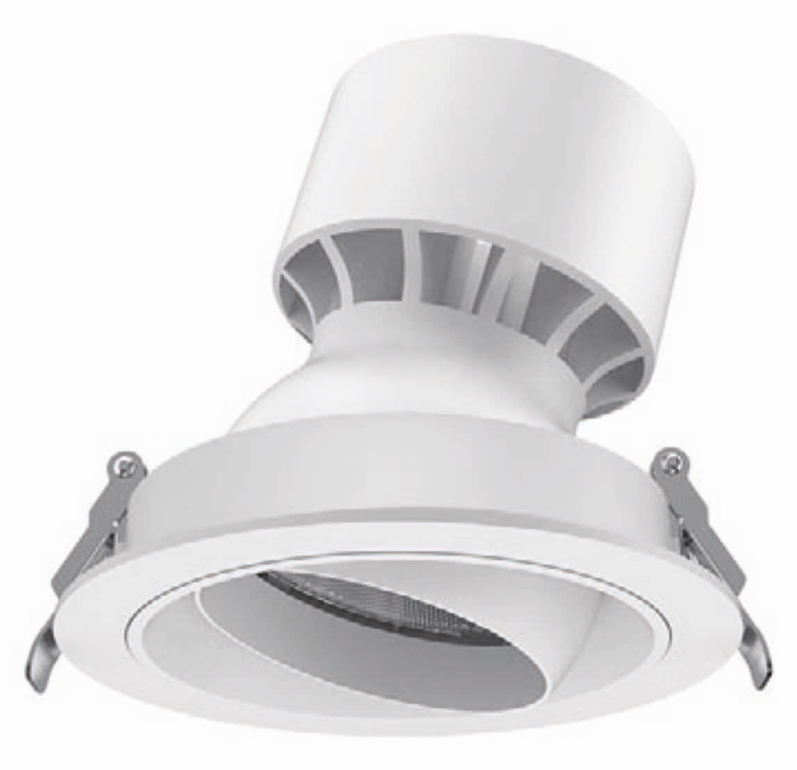 Larsen LED Downlight PRICE dreh-schwenkbar weiß 36 Grad 25 Watt 3000 Kelvin warmweiß CRI>80 Durchmesser 135mm Deckenausschnitt 125mm  