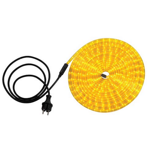 LED Lichtschlauch gelb 9 Meter mit 1,5 Meter Zuleitung und Stecker 216 x LED 12,96 Watt