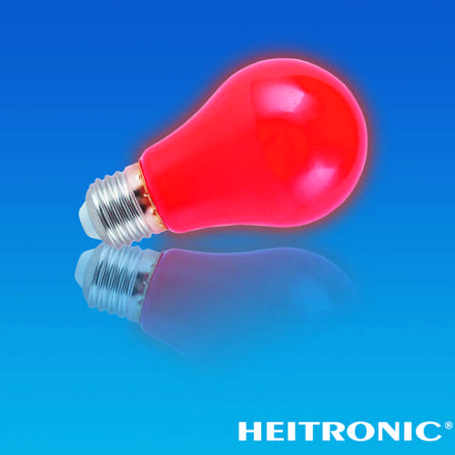 HEITRONIC - LED LEUCHTMITTEL E27 A60 4 Watt ROT