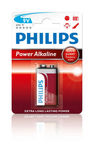 Philips Alkali Powerlife 1er-Bli 6LR61 (E) 9 Volt Block
