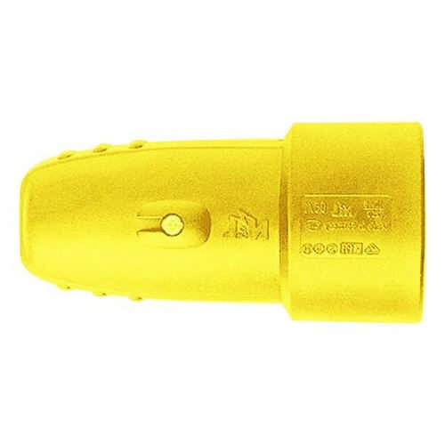N+L Elektrotechnik - Seitenschutzkontakt-Gummikupplung 16A gelb