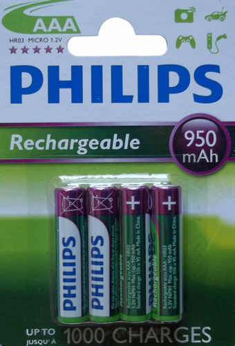 Philips Multilife Akku R03 950mAh Micro (AAA) 4er Blister
