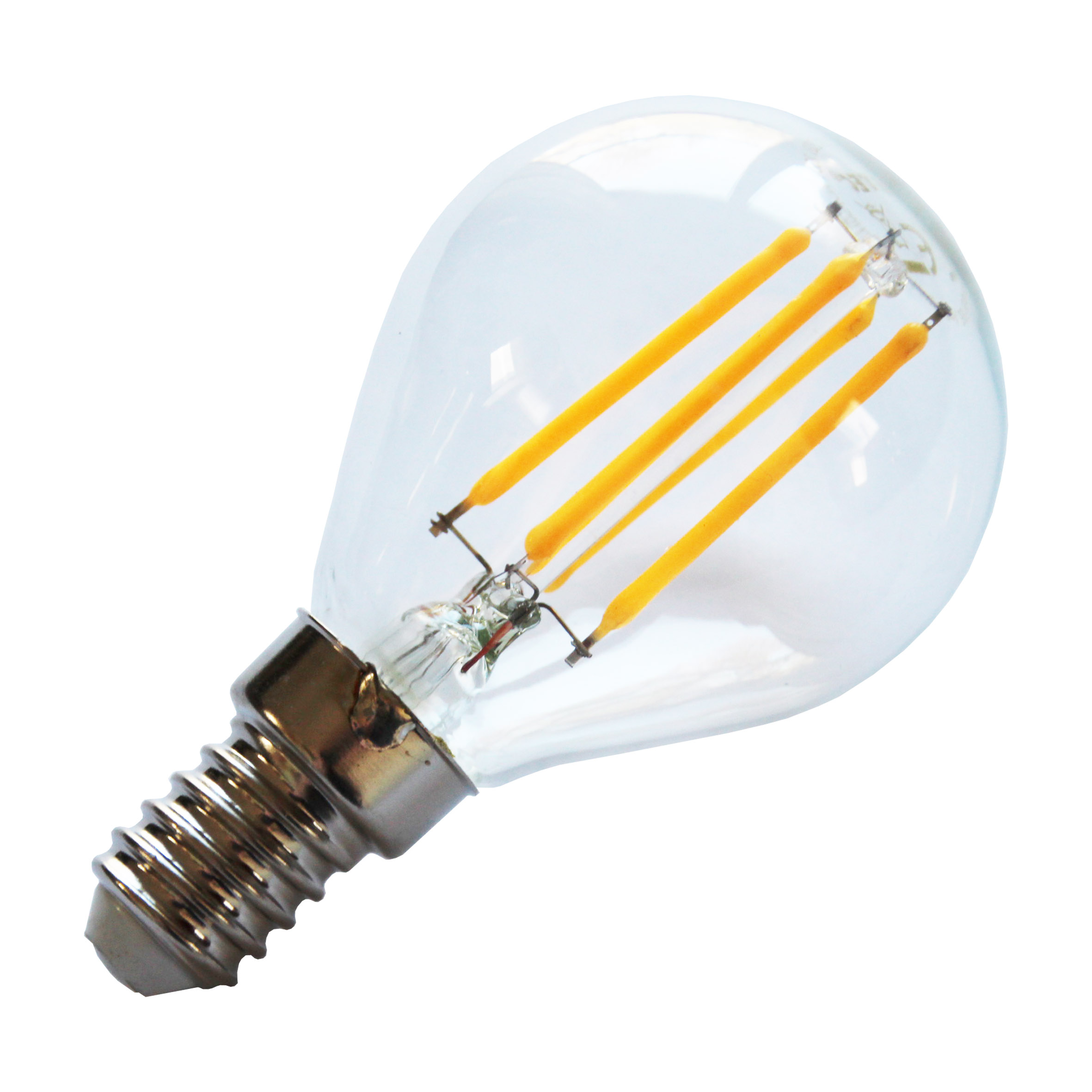 HEITEC LED Tropfenlampe Filament G45 E14 4,5 Watt 420 Lumen 830 3000 Kelvin warmweiß