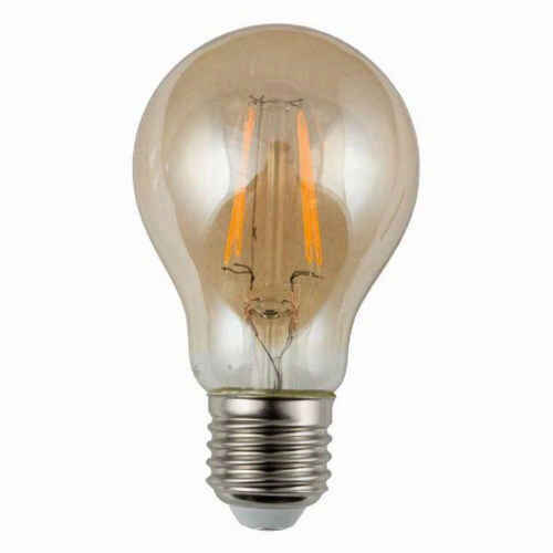 HEITRONIC - LED Leuchtmittel E27 Gluehfadenimitiation goldener Glaskolben A60 flackerfrei 4 Watt E27 Warmweiss 2200 Kelvin