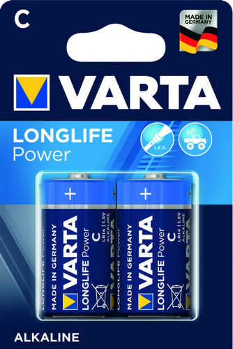 Varta - 2er Pack VARTA LONGLIFE Batterie Alkaline Babyzelle C