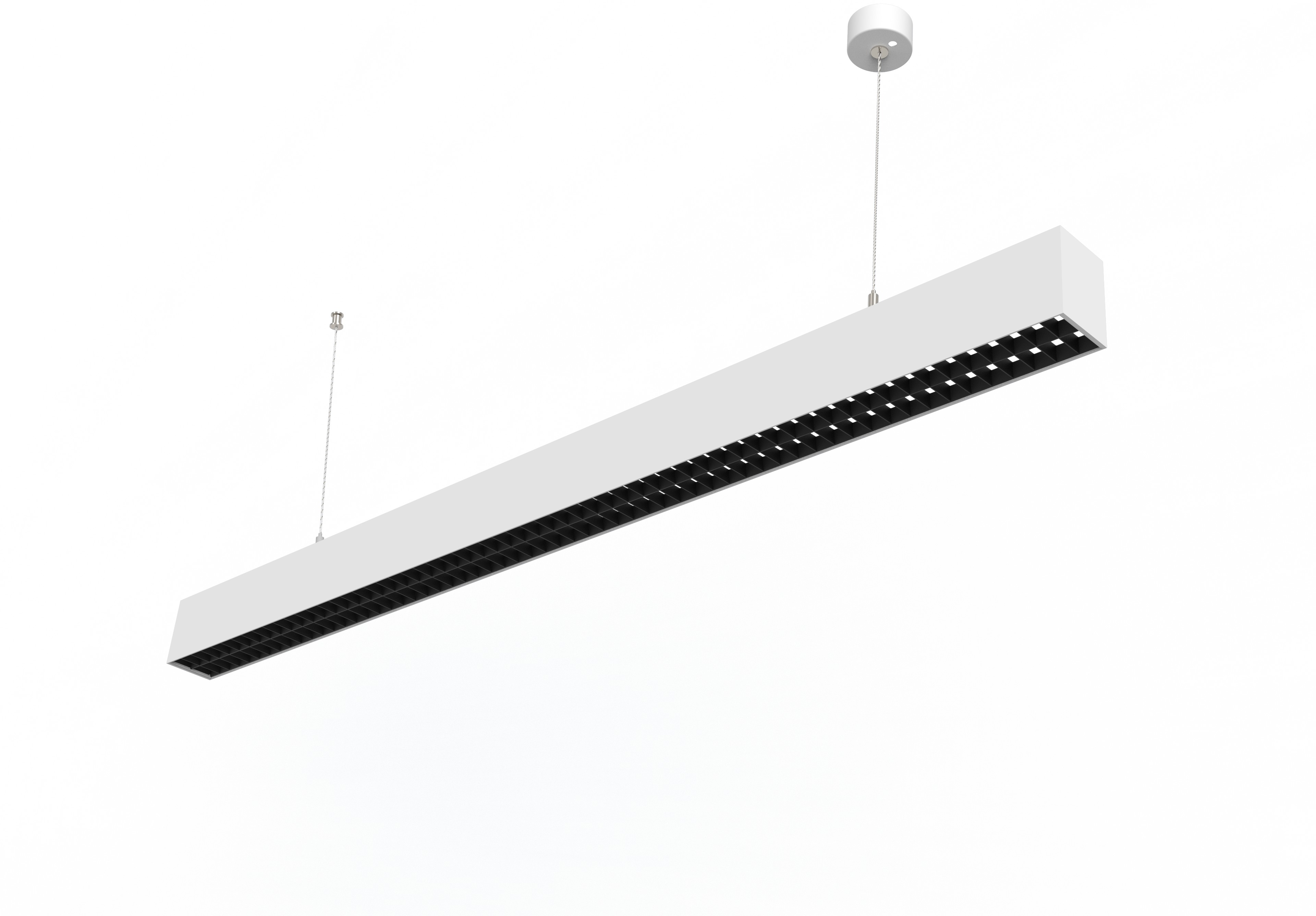 Larsen Linear Anbau- Pendelleuchte direkt 4000 Kelvin neutralweiß 31 Watt 4000 Lumen BAP UGR90 (ohne Abhängung)