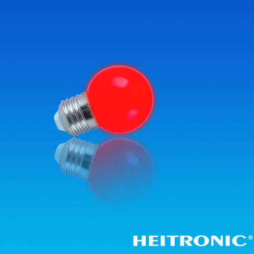 HEITRONIC - LED LEUCHTMITTEL E27 G45 2 Watt ROT