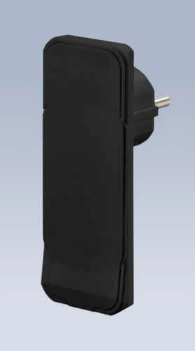 Flachstecker Flat Plug schwarz