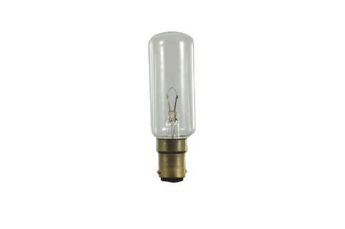 S+H Roehrenlampe 25x85mm Sockel BA15d 24 Volt 15 Watt klar